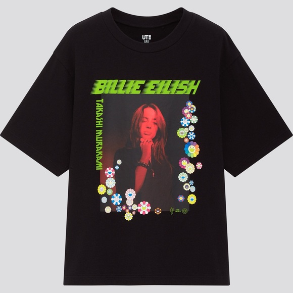 Uniqlo Tops - Billie Eilish x Takahashi Murakami black tee